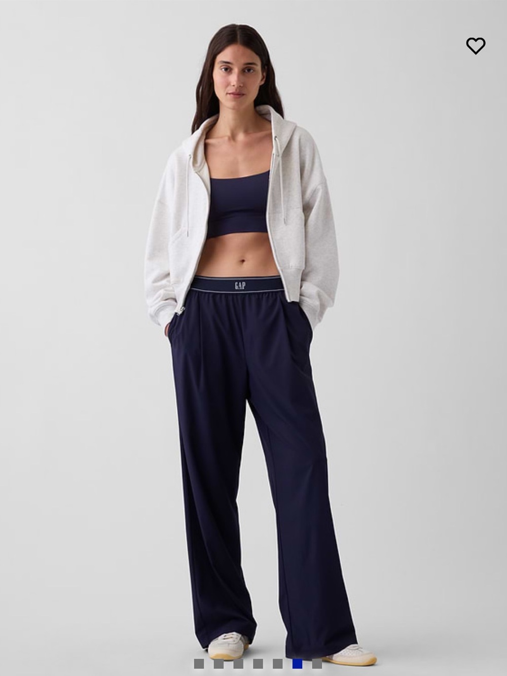 GapFit Pleated Easy Logo Pants midnight blue 💙